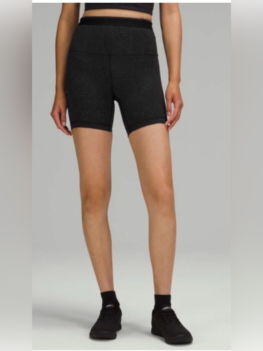 Lululemon athletica Wunder train pocketed high rise crunch Black Short 6”